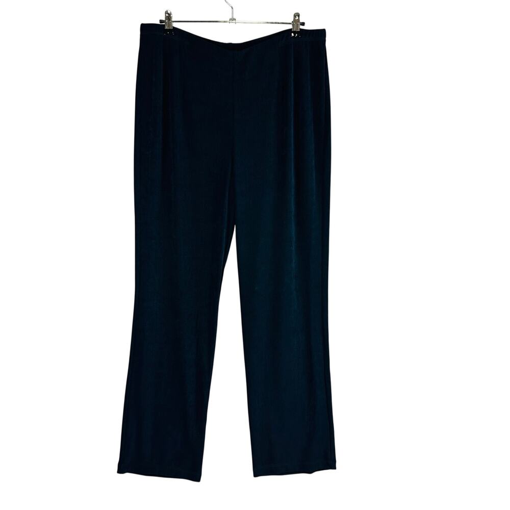 Chico's Travelers‎ Womans Sz 3T 16/18 Tall Palazzo Pants Stretch Comfort Blue